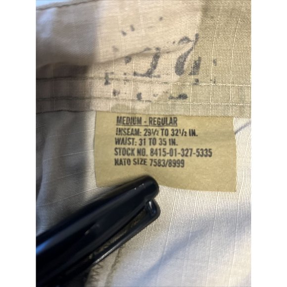 US Military Issue Combat Trouser Pants Mens M Beige Desert Camoflage NEW - Picture 11 of 11